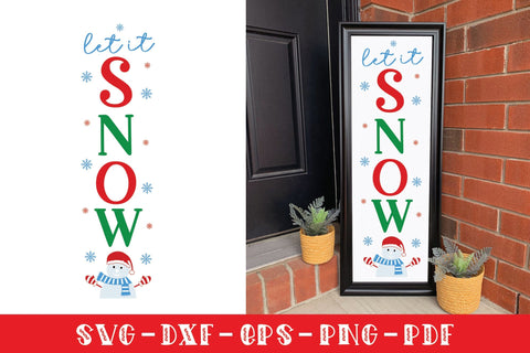 Let It Snow | Christmas Porch Sign SVG SVG CraftLabSVG 