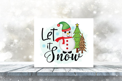 Let It Snow | Christmas Sublimation Design Sublimation CraftLabSVG 