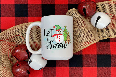 Let It Snow | Christmas Sublimation Design Sublimation CraftLabSVG 