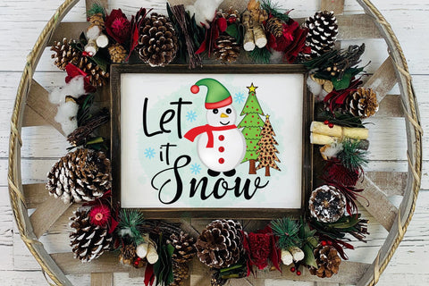 Let It Snow | Christmas Sublimation Design Sublimation CraftLabSVG 