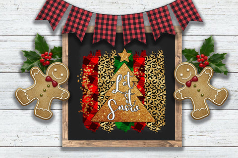 Let It Snow- Christmas Sublimation Design Sublimation Happy Printables Club 