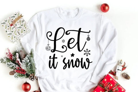 Let it snow, Christmas SVG Design SVG FiveStarCrafting 