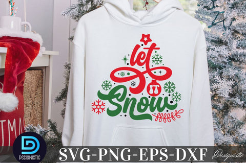 Let it snow, Christmas SVG SVG DESIGNISTIC 