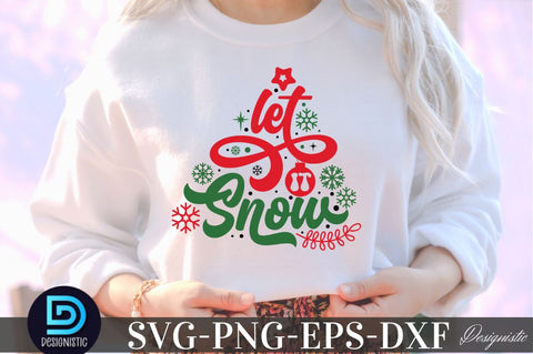 Let it snow, Christmas SVG SVG DESIGNISTIC 