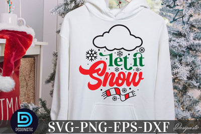 Let it snow, Christmas SVG SVG DESIGNISTIC 