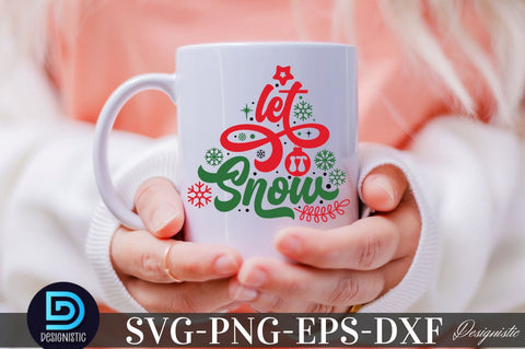 Let it snow, Christmas SVG SVG DESIGNISTIC 