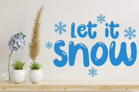Let it snow cut file SVG MAKStudion 