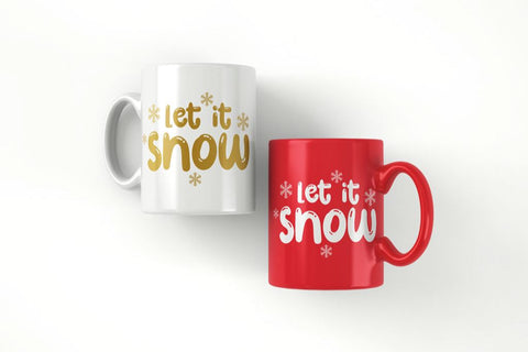 Let it snow cut file SVG MAKStudion 