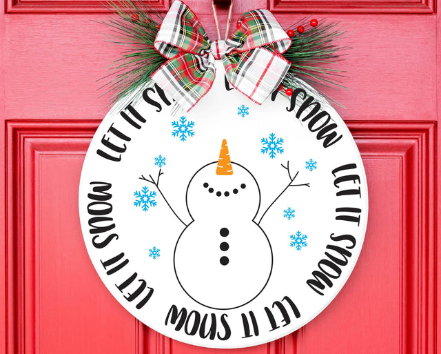 Let it Snow Door Hanger SVG | Christmas svg | Let it Snow SVG | Merry Christmas SVG | Snowflake svg | Holiday svg | Winter svg | Snowman svg SVG What A Gem SVG 