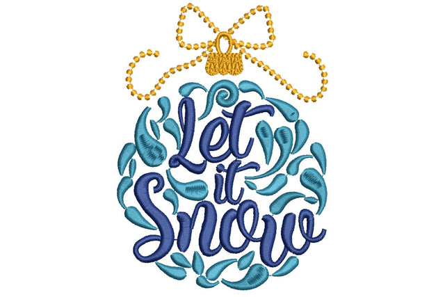 Let It Snow Embroidery Designs Embroidery/Applique DESIGNS NextEmbroidery 
