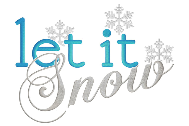 Let It Snow Embroidery/Applique DESIGNS embroidery-workshop 