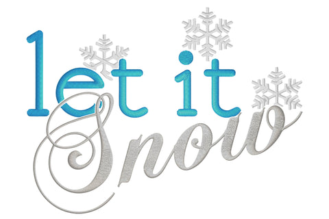 Let It Snow Embroidery/Applique DESIGNS embroidery-workshop 