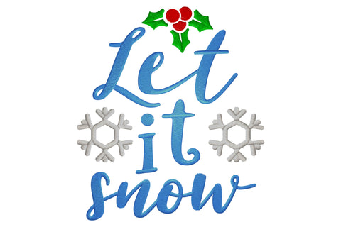 Let It Snow Embroidery/Applique DESIGNS embroidery-workshop 