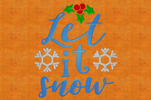 Let It Snow Embroidery/Applique DESIGNS embroidery-workshop 