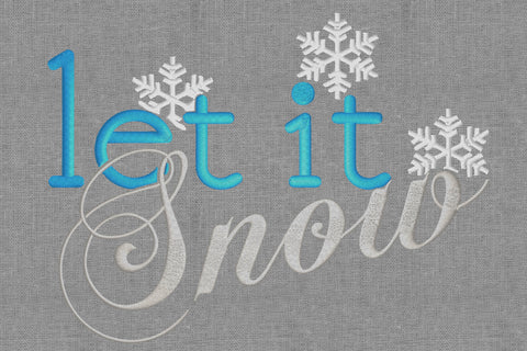 Let It Snow Embroidery/Applique DESIGNS embroidery-workshop 
