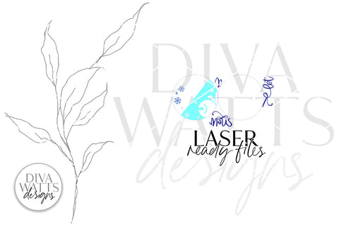 Let It Snow Glowforge SVG | Winter Snowman Laser File SVG Diva Watts Designs 