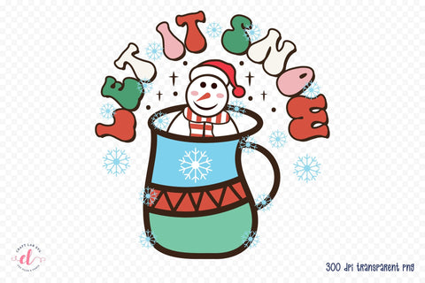 Let It Snow | Retro Christmas Sublimation Sublimation CraftLabSVG 
