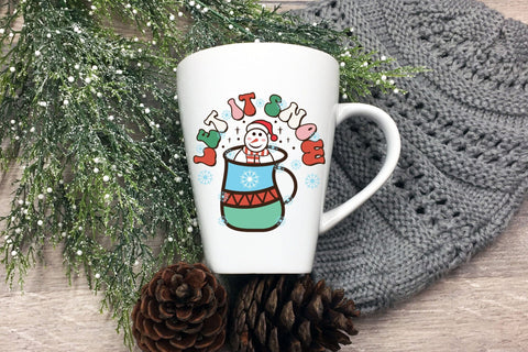 Let It Snow | Retro Christmas Sublimation Sublimation CraftLabSVG 