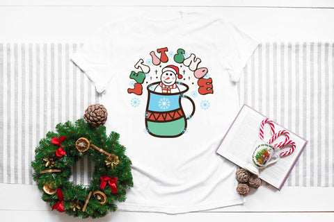 Let It Snow | Retro Christmas Sublimation Sublimation CraftLabSVG 