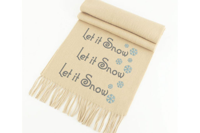 Let it Snow Snowflake Embroidery Embroidery/Applique Designed by Geeks 