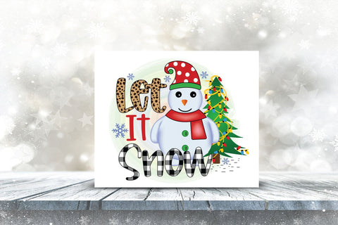 Let It Snow | Snowman Sublimation Design Sublimation CraftLabSVG 