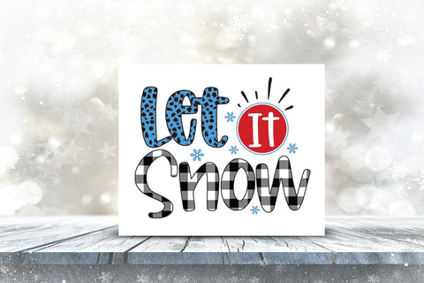Let It Snow, Snowman Sublimation Design Sublimation CraftLabSVG 