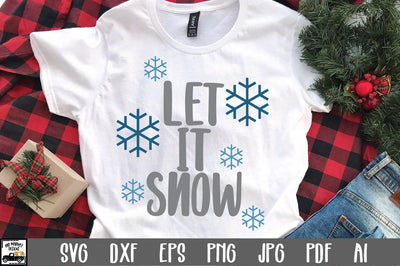 Let it Snow SVG Cut File - Christmas SVG SVG Old Market 