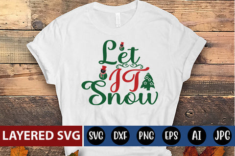 Let it snow SVG cute file SVG Blessedprint 