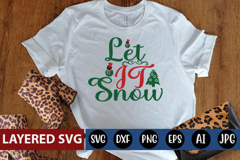 Let it snow SVG cute file SVG Blessedprint 