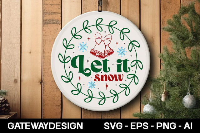 Let It Snow Svg Design SVG designmaster24 