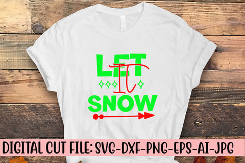 Let It Snow SVG Design SVG Syaman 