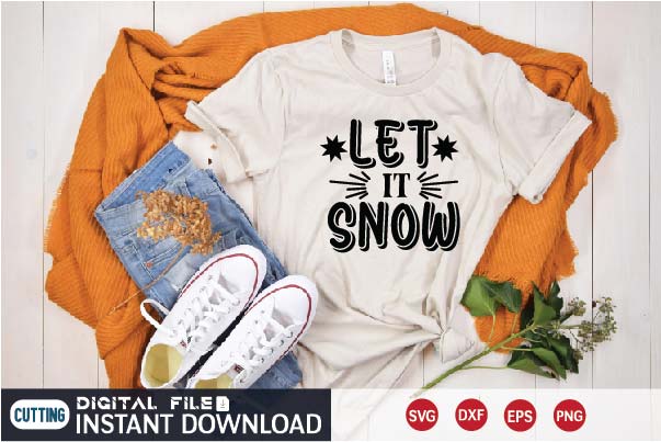 let it snow SVG designer krishna 