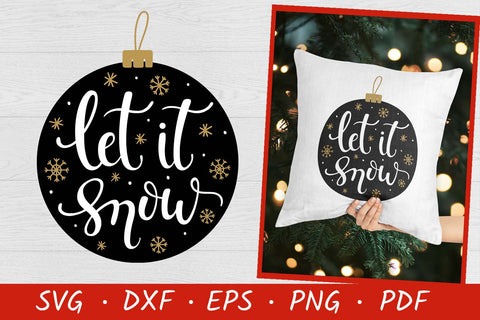 Let it Snow SVG File | Christmas quotes | Christmas Cut File SVG Irina Ostapenko 