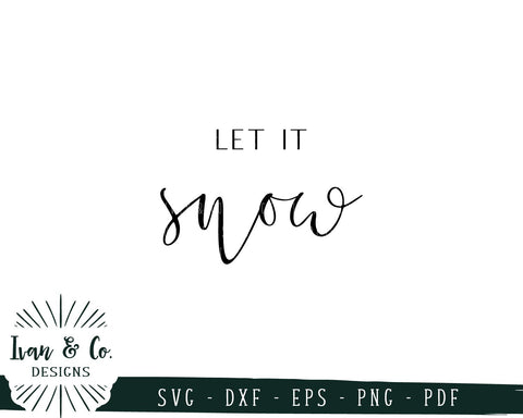 Let It Snow SVG Files | Christmas | Holidays | Winter SVG (733442988) SVG Ivan & Co. Designs 