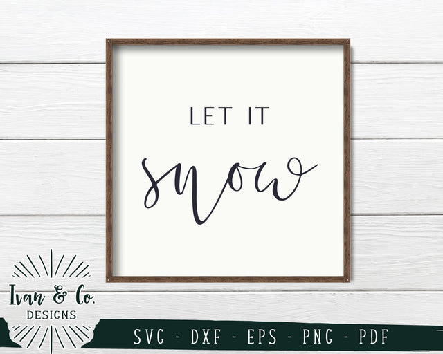 Let It Snow SVG Files | Christmas | Holidays | Winter SVG (733442988) SVG Ivan & Co. Designs 