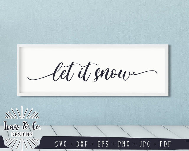 Let It Snow SVG Files | Christmas | Holidays | Winter SVG (845361538) SVG Ivan & Co. Designs 