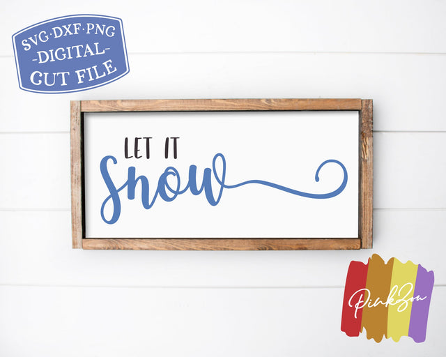 Let It Snow SVG Files | Christmas Song Svg | Farmhouse Christmas Svg | Commercial Use | Cricut | Silhouette | Digital Cut Files (1085268195) SVG PinkZou 