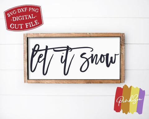 Let It Snow SVG Files | Christmas Song Svg | Winter Svg | Farmhouse Christmas Svg | Commercial Use | Cricut | Silhouette | Digital Cut Files (1090291078) SVG PinkZou 