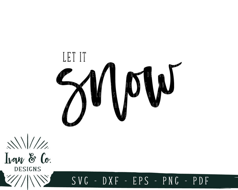 Let It Snow SVG Files | Christmas | Winter | Holidays SVG (740493515 ...