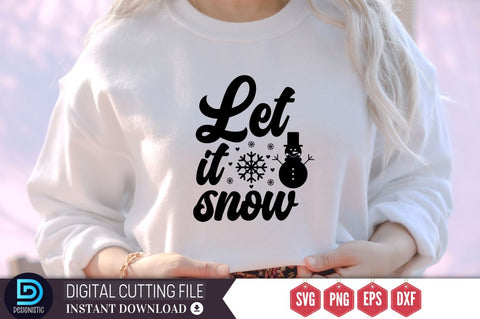 let it snow SVG, let it snow SVG DESIGNISTIC 