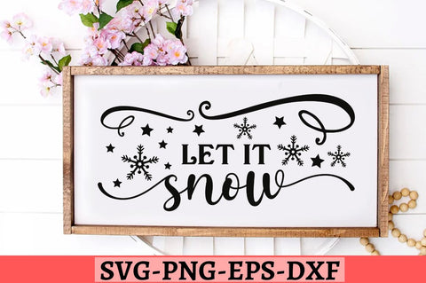 Let it snow SVG, Let it snow SVG DESIGNISTIC 