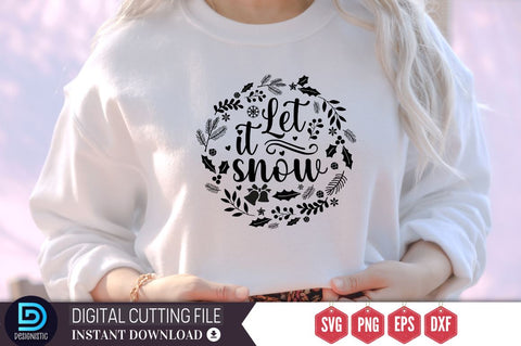 Let it snow SVG, Let it snow SVG DESIGNISTIC 
