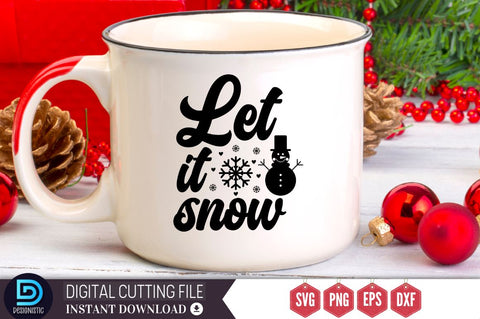 let it snow SVG, let it snow SVG DESIGNISTIC 
