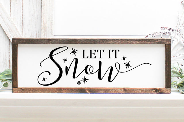 Let It Snow Svg, Png, Dxf SVG RedFoxDesignsUS 