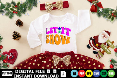 Let It Snow SVG Shahin alam 