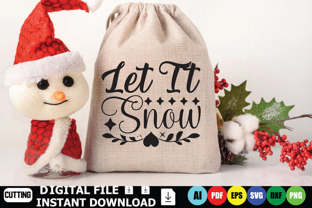 Let It Snow SVG Shahin alam 