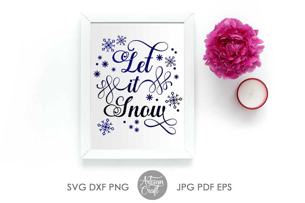 Let it snow SVG | So Fontsy