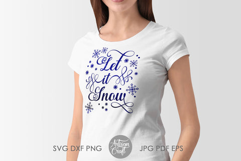 Let it snow SVG SVG Artisan Craft SVG 