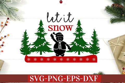 Let it snow SVG SVG DESIGNISTIC 