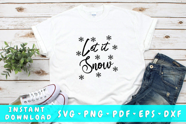Let It Snow SVG SVG HappyDesignStudio 